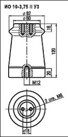 Изоляторы опорные ИО-10-3,75 II У3