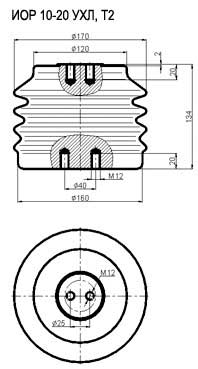 Изоляторы опорные ИОР 10-20 УХЛ, Т2