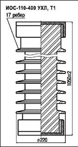 Изоляторы опорные стержневые ИОС 110-400 УХЛ, Т1